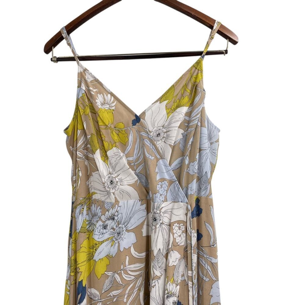 ASTR The Label Floral Hi Low Spaghetti Strap Faux-Wrap Dress Womens Size Large - Picture 3 of 9